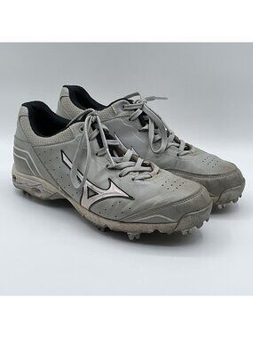 Mizuno Advanced Classic 7 Baseball Cleats Men’s Size 9 Gray 9-Spike Low Top